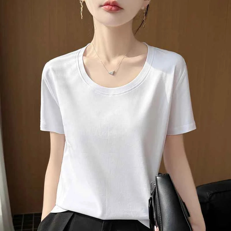 Soft Pink Basic T-Shirt for Women