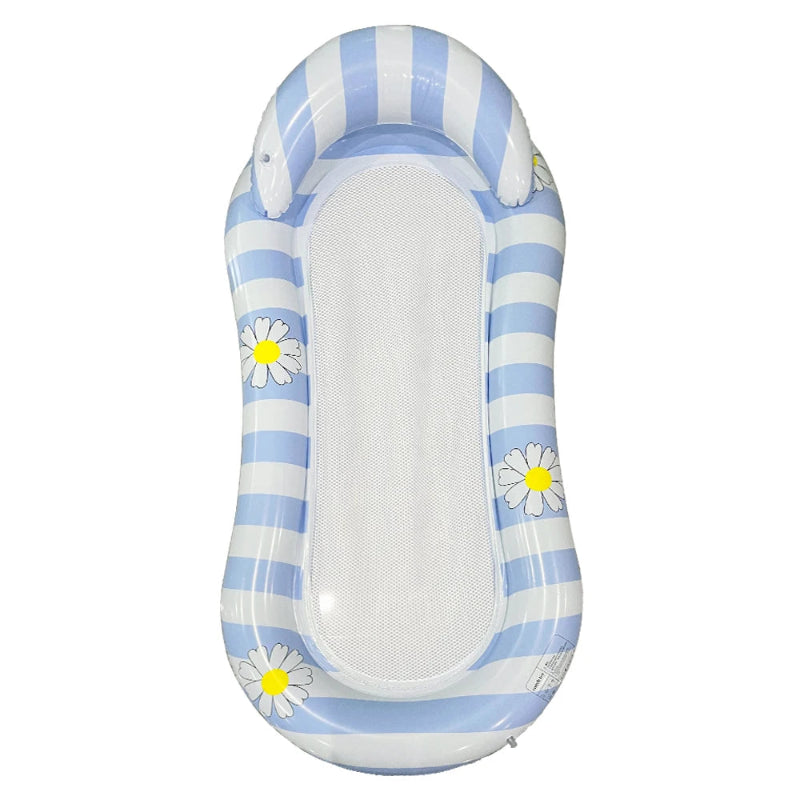 Inflatable Pool Lounger with Backrest & Armrests | Adult Pool Float