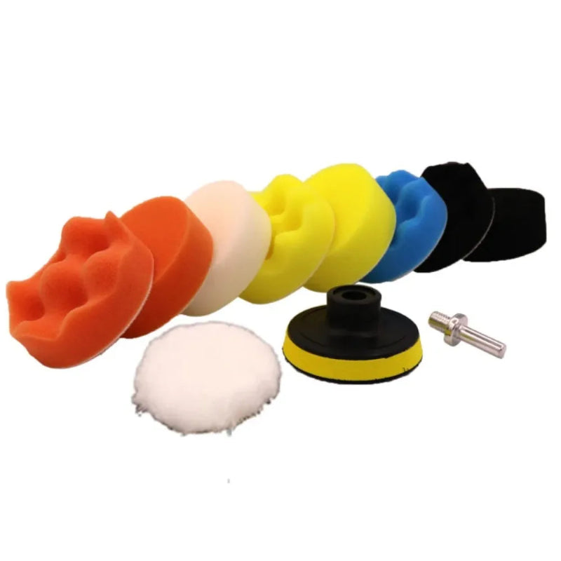 Car Foam Pad Buffer Kit Polishing Sponge Pads for Auto & Motorcycle