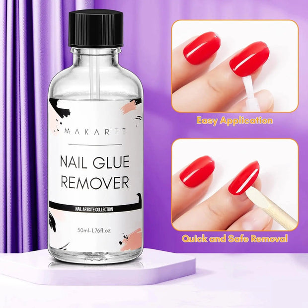 MAKARTT Nail Glue Remover 50ml - Essential Nail Artiste Collection Set