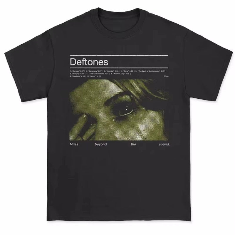 Deftones “Miles Beyond the Sound” Black Graphic T-Shirt