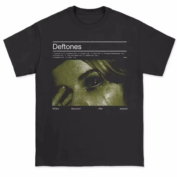 Deftones Graphic T-Shirt - Miles Beyond the Sound Black Tee