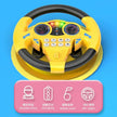 Infant Simulation Steering Wheel Toy with Light Sound Effects Kids Early Education Driving Toy for Stroller Car Play