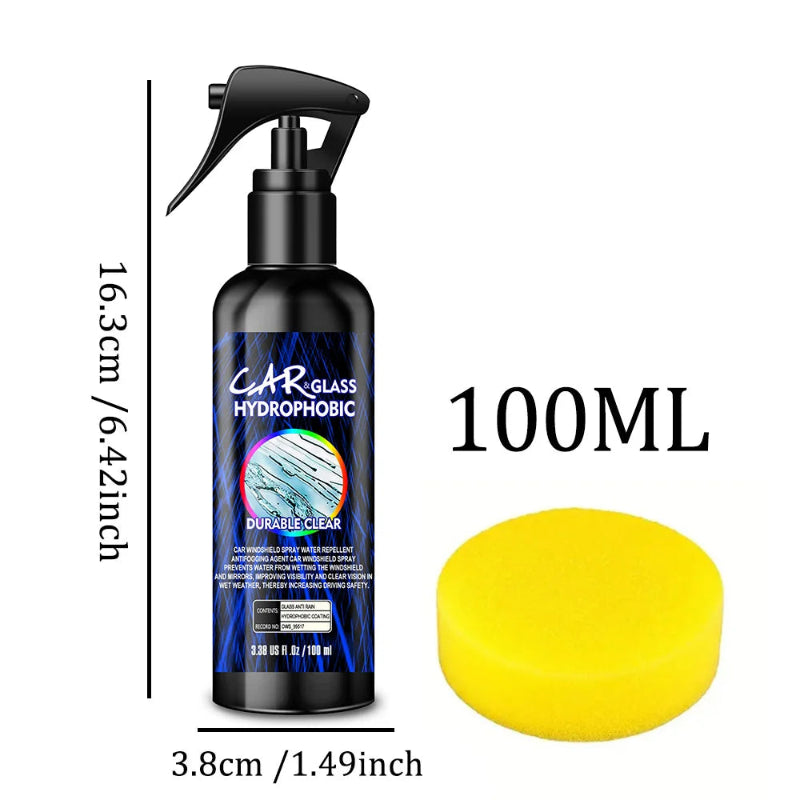 Water Repellent Spray Anti Rain Coating for Car Glass Hydrophobic Windshield Mirror Auto Polish Kit