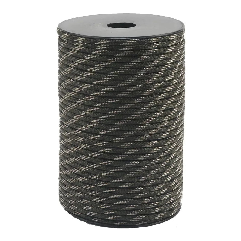 30/50/100M 4mm Paracord 9 Core 650 Military Standard Parachute Rope for Camping, Survival, DIY Bracelets & Outdoor Use