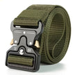 Heavy Duty Tactical Nylon Webbing Belt with Metal Buckle