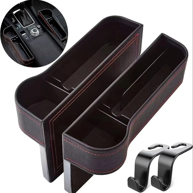 1 Set PU Leather Car Seat Gap Storage Box Universal Organizer