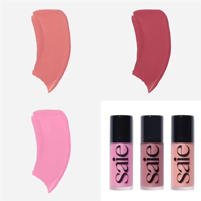 Saie Liquid Blush Highlighter – Illuminating Facial Makeup with Soft Shimmer Finish