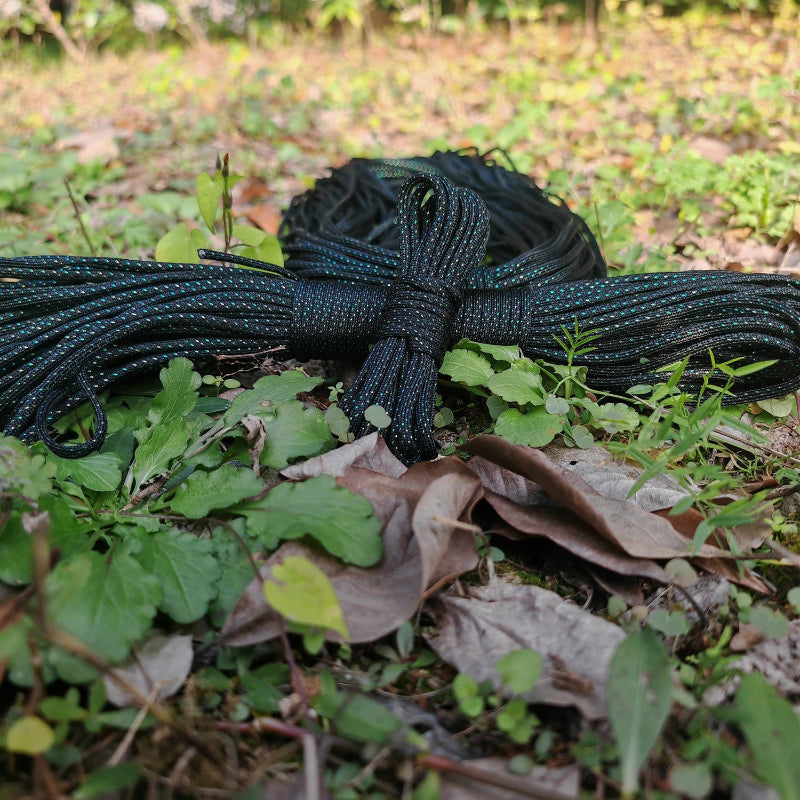 5m/10m Reflective Woven Paracord Rope 4mm Thick Outdoor Camping & Hiking Utility Cord