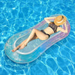 Inflatable Adult Swimming Pool Lounge Chair Floating Boat - Large Beach Daylight Bath Floating Raft Daylight Bath Lounge Water Floating Row, High-Looking Swimming Pool Floating Tube