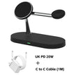3-in-1 Magnetic Wireless Charger Stand – Fast Charging Station for iPhone, Apple Watch & AirPods