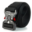 Heavy Duty Tactical Nylon Webbing Belt with Metal Buckle