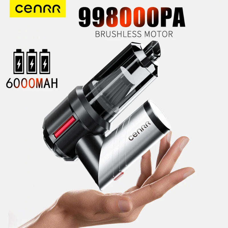 CENRR Mini Car Vacuum Cleaner 998000Pa Powerful Cordless Portable Handheld Vacuum & Blower
