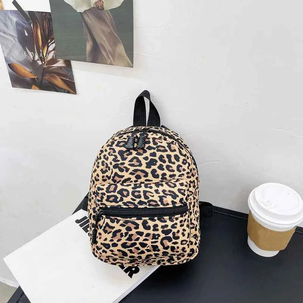 Preppy Style Animal Pattern Printing Knapsack Women Casual Ladies Small Handbags