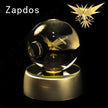 3D Pokémon Crystal Ball 5cm with Multicolor LED Base