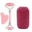 3-in-1 Ice Face Roller & Gua Sha Facial Skincare Set – Cooling Massage Beauty Tool Set for Face Care