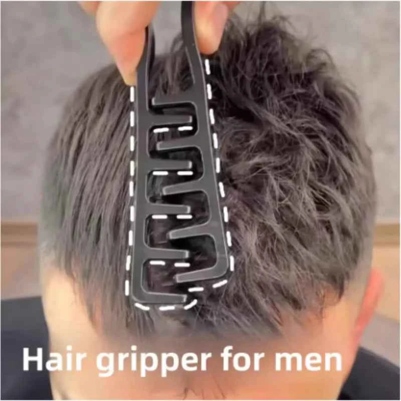 Men's Styling Comb Set, Plastic Material, Portable Small Easy Storage, Hair Grip Define Volume, Travel Office Dorm Use