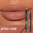 2pcs Matte Lip Liner & Lip Gloss Set Long-Lasting Waterproof Lip Makeup Combo