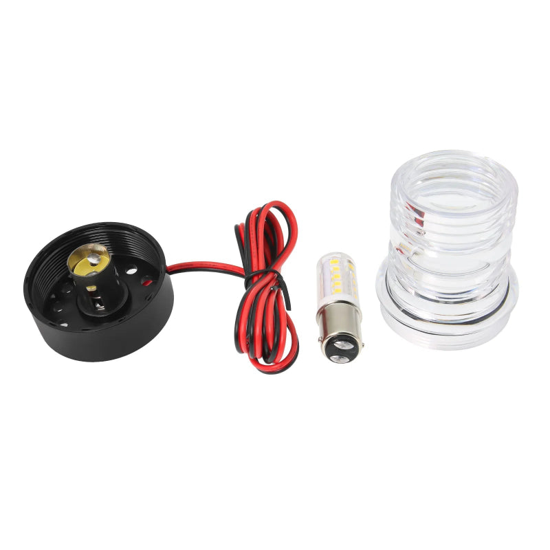 12V/24V Waterproof LED Marine Boat Navigation Light 180° Rotating Sailing Anchor Light