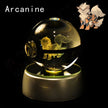 Pokémon 3D Crystal Ball Night Light with Color-Changing LED Base