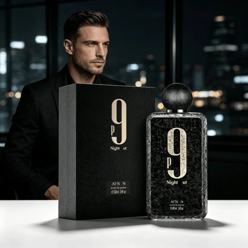 Afnan 9 PM Night Out Extrait De Parfum 100ml (3.4 oz) Unisex Luxury Fragrance