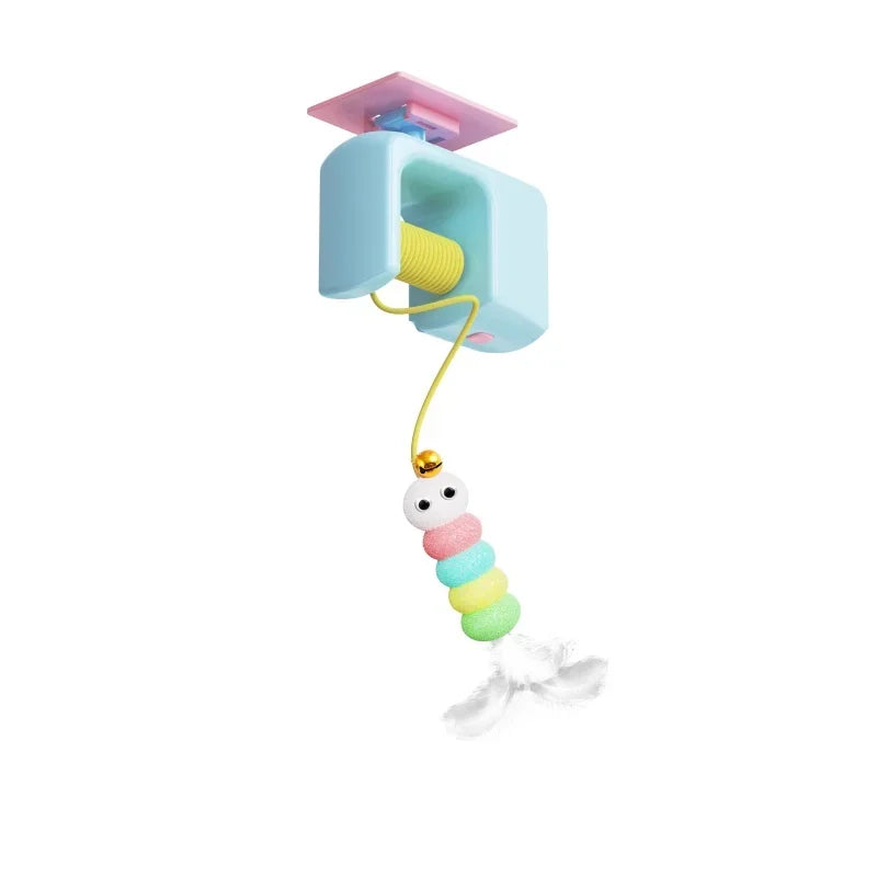 Automatic Interactive Cat Toy with Hanging Ball | Electric Self Play Cat Exercise Toy for Indoor Cats