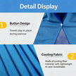 Cooling Hoodie Towel UPF50+ Sun Protection – Quick Drying Cooling Head & Neck Wrap for Sports, Gym & Outdoor Activities
