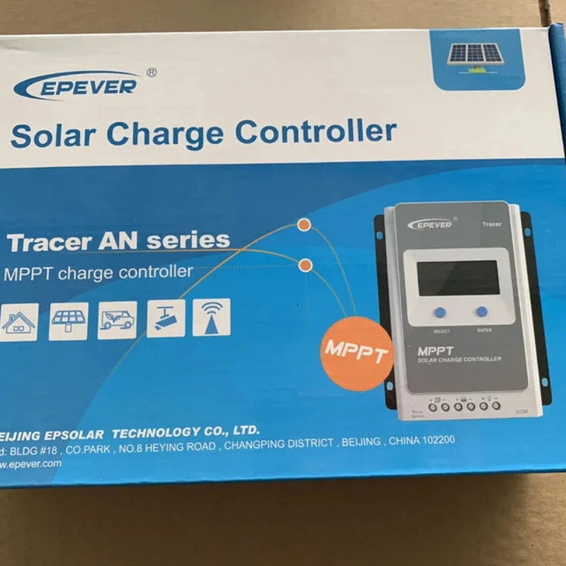 EPEVER MPPT Tracer Solar Charge Controller 10A 20A 30A 40A 12V/24V Battery Regulator