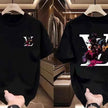 Louis Vuitton Floral Logo T-shirt – Stylish Casual Wear for Men | Black & White Options