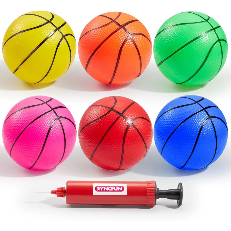 SYNCFUN Mini Basketball Set with Hand Pump