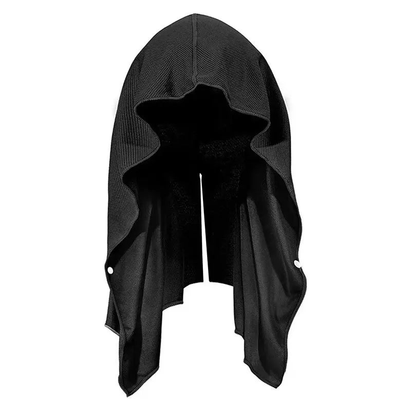 Cooling Hoodie Towel UPF50+ Sun Protection – Quick Drying Cooling Head & Neck Wrap for Sports, Gym & Outdoor Activities
