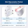 7-Color LED Facial Mask with Neck Light Therapy Mask – Wireless Rechargeable Skin Rejuvenation Beauty Device