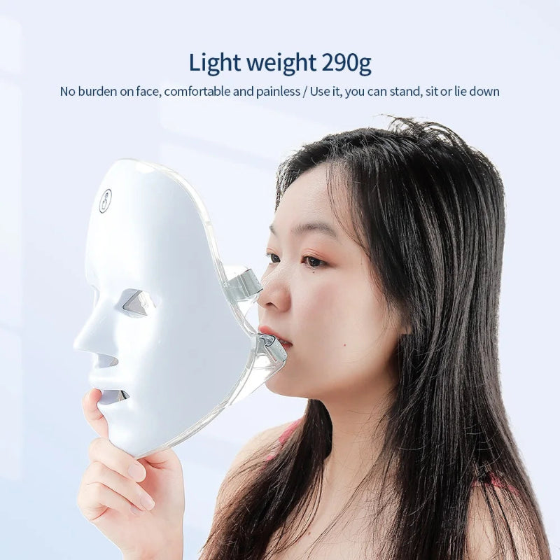 Forever Lily Wireless 7 Color LED Mask Touch Button 60×3 LEDs Photon Facial Beauty Mask