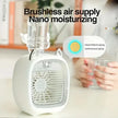 TINSOL 1200mAh USB Mini Air Conditioning Fan with Humidifier Spray & 3-Speed Cooling