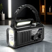 STONEGO Solar Hand Crank Emergency Radio – AM/FM NOAA, USB-C Charging, LED Flashlight, SOS Alarm & Compass