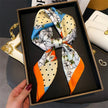 Women’s Luxury Print Neckerchief Scarf for Hair Neck and Handbag