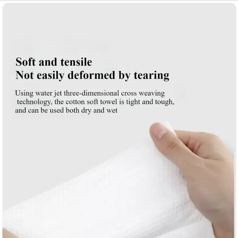 Face Cleaning Cloth 80PCS – White Lavender Facial Towel Pack for Daily Face Care