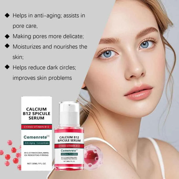 Calcium Skincare Set Anti-Aging Facial Serum, Eye Patches & Multi Balm for Fine Lines and Dark Circles Care