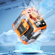 Rechargeable Waist Clip Cooling Fan with 150 Speeds, Digital Display, LED Light and Power Bank