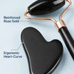 Stainless Steel Facial Roller Gua Sha Board Set with Ice Face Roller Mold Skin Care Massage Tools