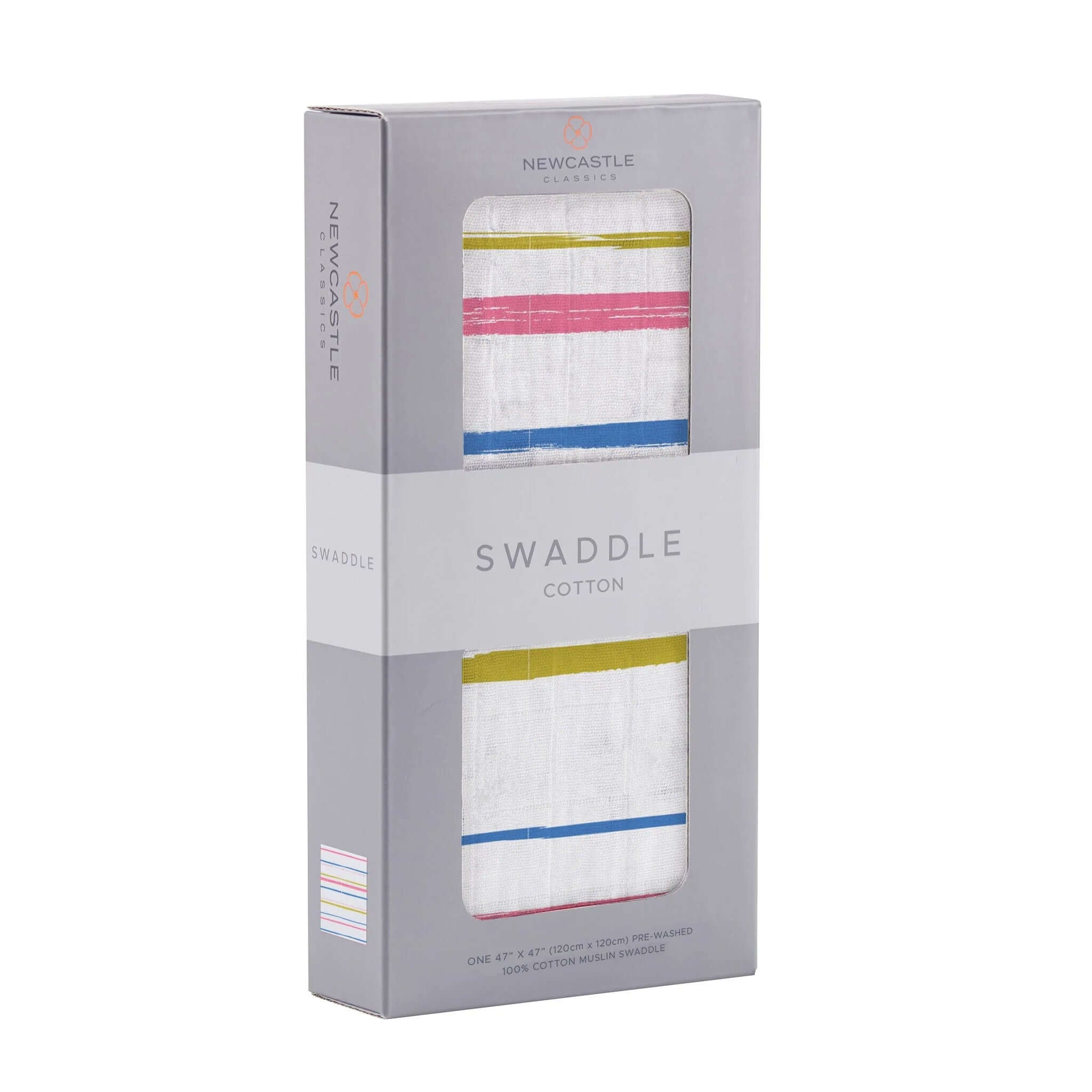 Watercolor Stripe Swaddle