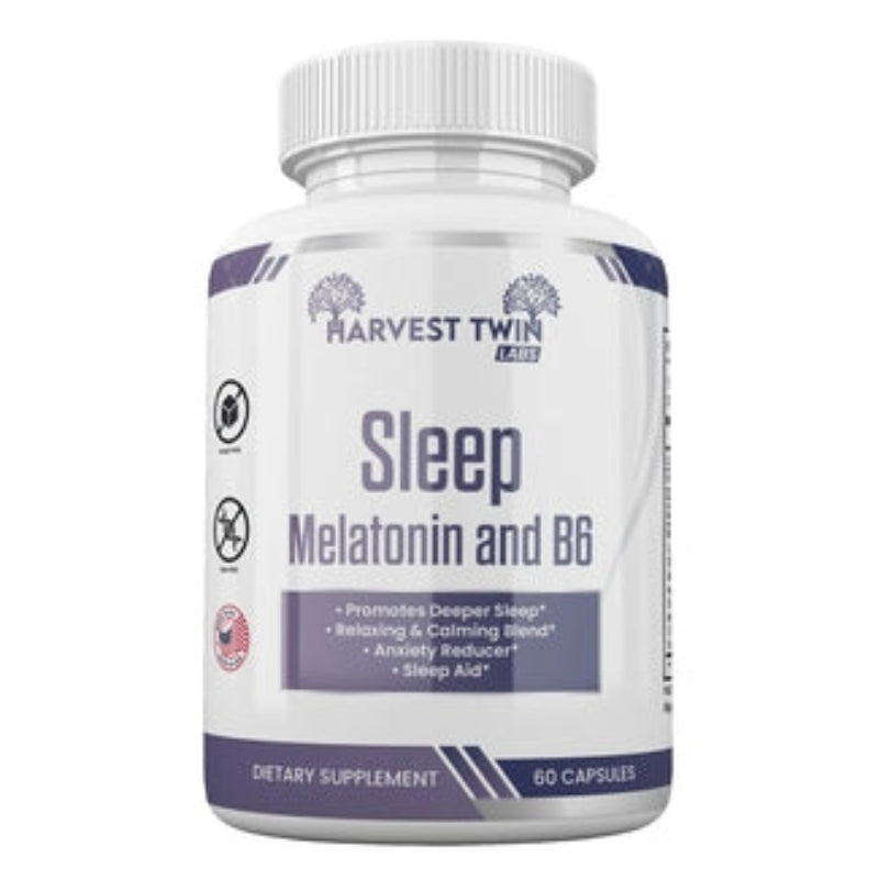 Harvest Twin Labs Melatonin B6 Sleep Capsules – Deep Sleep & Relaxation Support