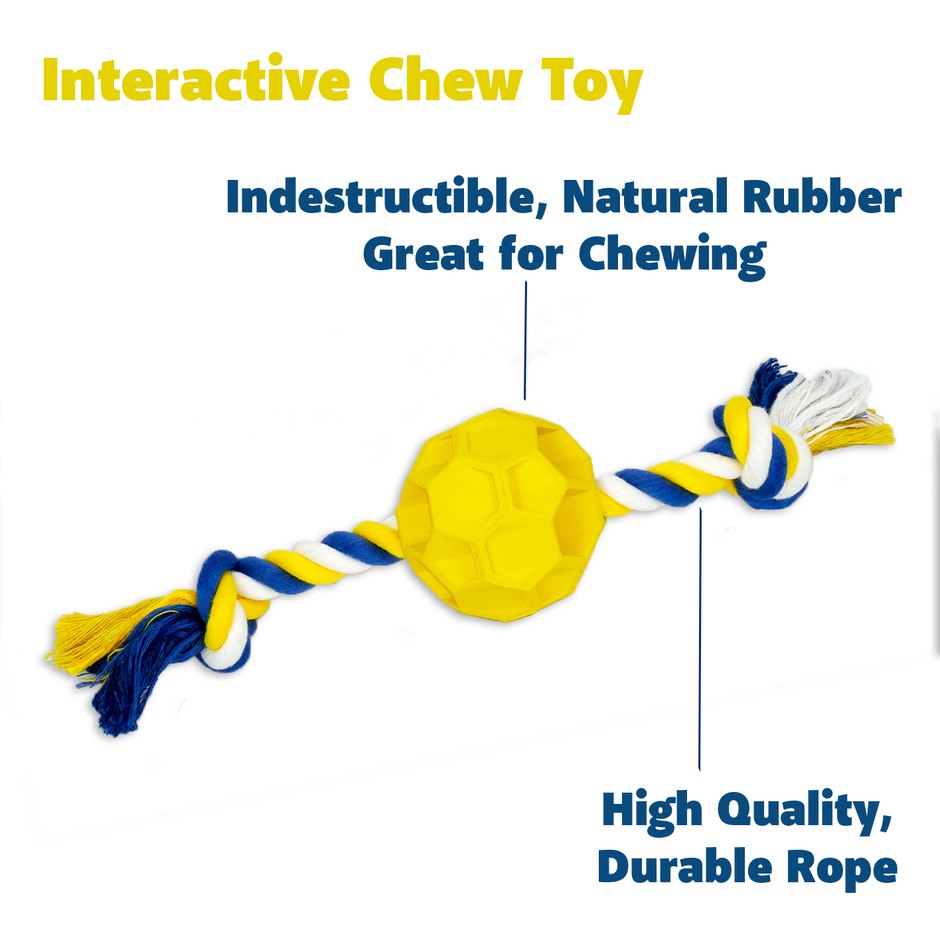 Juguete para masticar con forma de pelota de fútbol