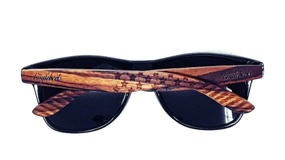 Zebrawood Stars & Bars Sunglasses