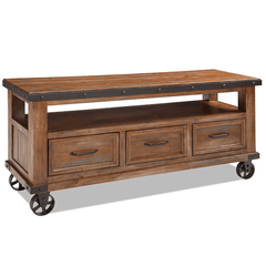 Taos Tv Console, Multi Colored Brown Canyon Finish