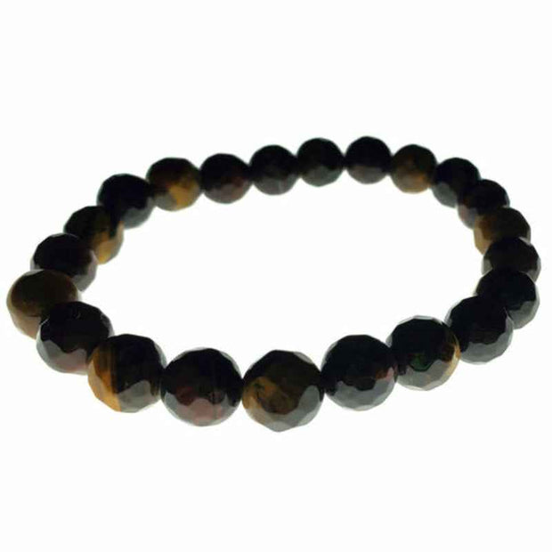 Tiger Eye Beaded Bracelet Natural Stone Stretch Jewelry