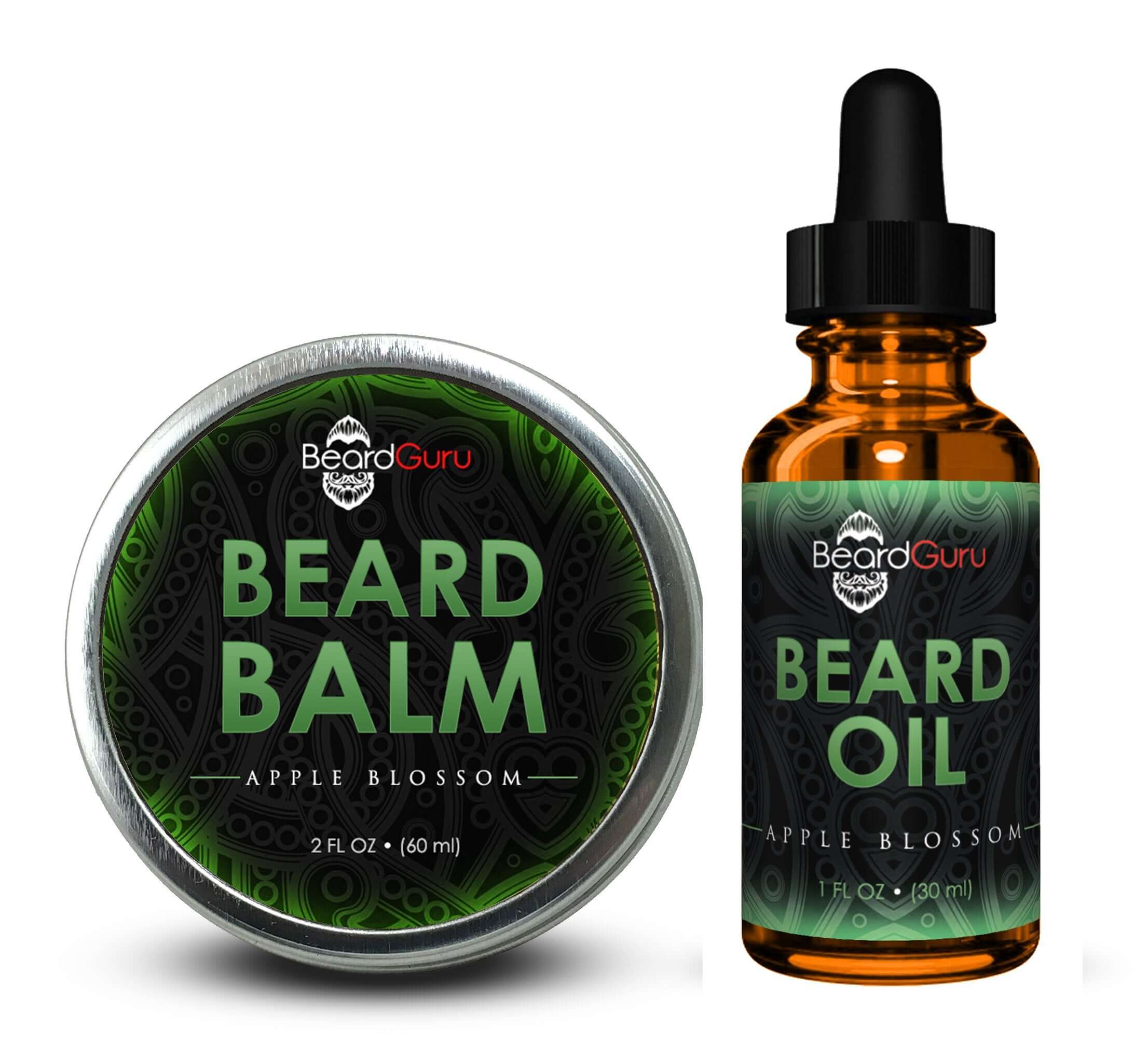 Baumes à barbe Beard Guru Premium à la fleur de pommier 2 oz