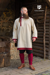 Rus Tunic Tobiasz Natural/Bordeaux