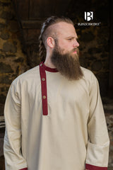 Rus Tunic Tobiasz Natural/Bordeaux