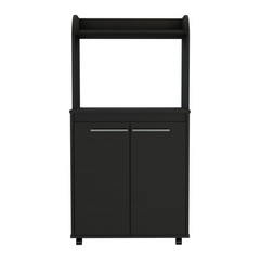 Kitchen Cart Totti, Double Door Cabinet, One Open Shelf, Two Interior